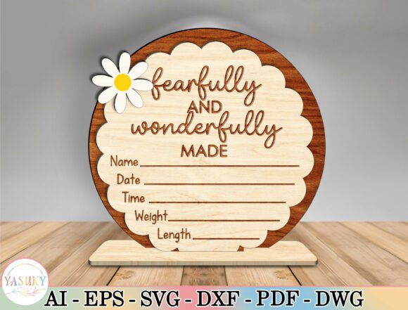 Baby Birth Announcement Sign Laser Cut Review for Real Projects