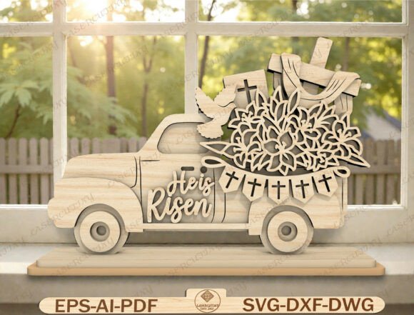 Christian Cross Floral Stand Sign SVG: A Versatile Graphic Template for Content Creators