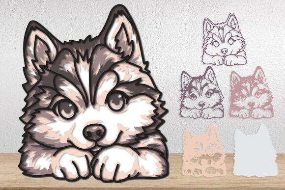 Dog Multilayer SVG for Laser Cutting and Other Art Amp Projects