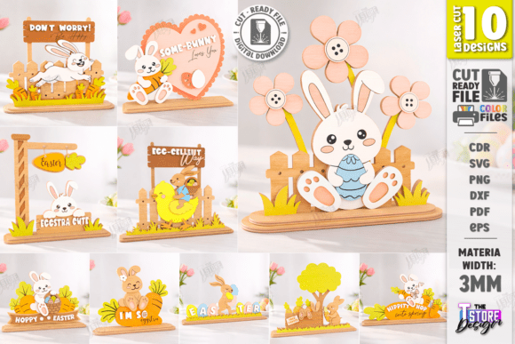 Easter Bunny Shelf Sitter: A Laser-Cut Spring Amp for Brand Design