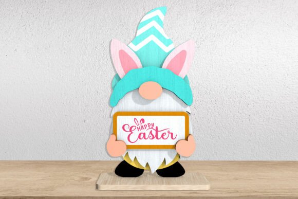 Happy Easter Gnome SVG for Laser Cutting and Signs