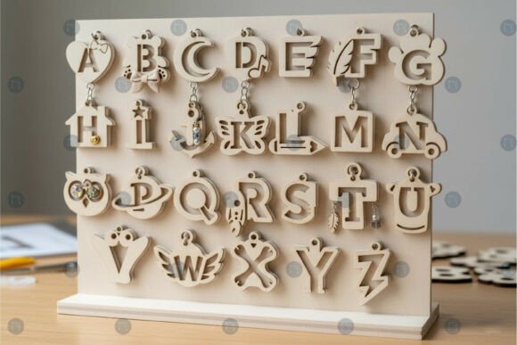Laser Cut Keychain SVG Bundle for Digital Creators