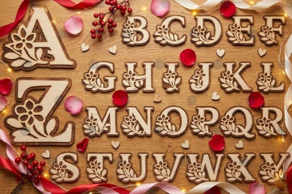 Laser Cutting Elegance: Reviewing the Art Amp Floral Alphabet SVG Bundle