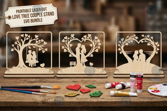 Love Tree Couple Stand SVG Bundle Review for Real Projects