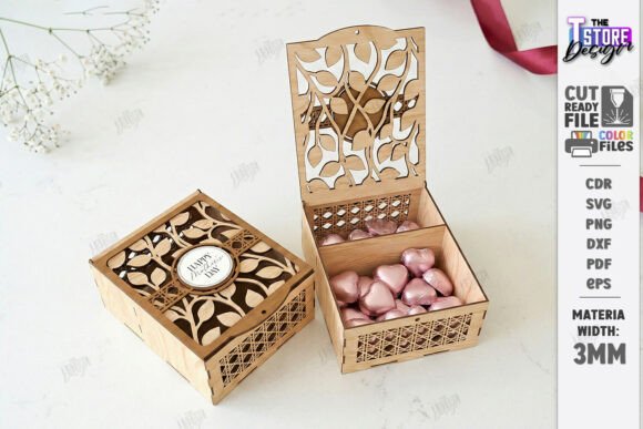 Luxury Laser-Cut Flower Box Design for Digital Sellers