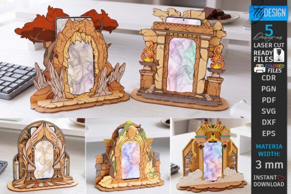 Magic Mirror Phone Stands Laser Cut Set Review: A Designer’s Perspective