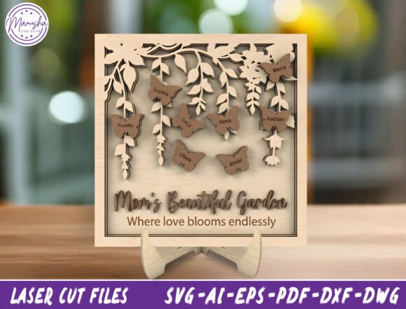 Mom’s Beautiful Garden Sign – A Laser Cutting Design for Mother’s Day Projects