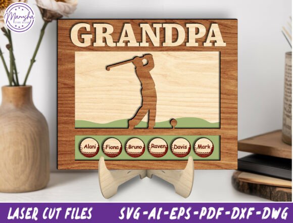 Personalized Golfer Father’s Day Laser Cutting Design Review