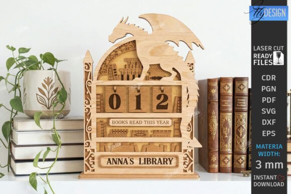 Retro Books Read Tracker Laser Cut CNC Review